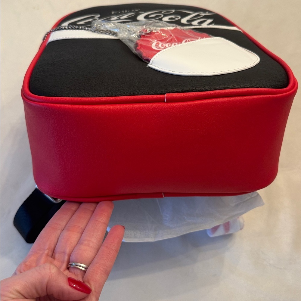 Brand new! Loungefly Coca-Cola Black and Red Mini Backpack with Coin Purse - Picture 9 of 10